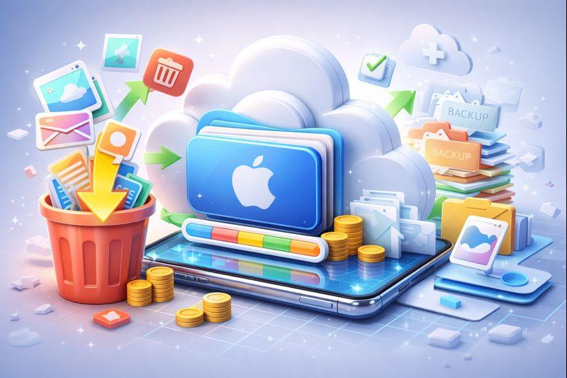 تصویر مقاله: آموزش خالی کردن فضای آیکلود بدون حذف اطلاعات مهم